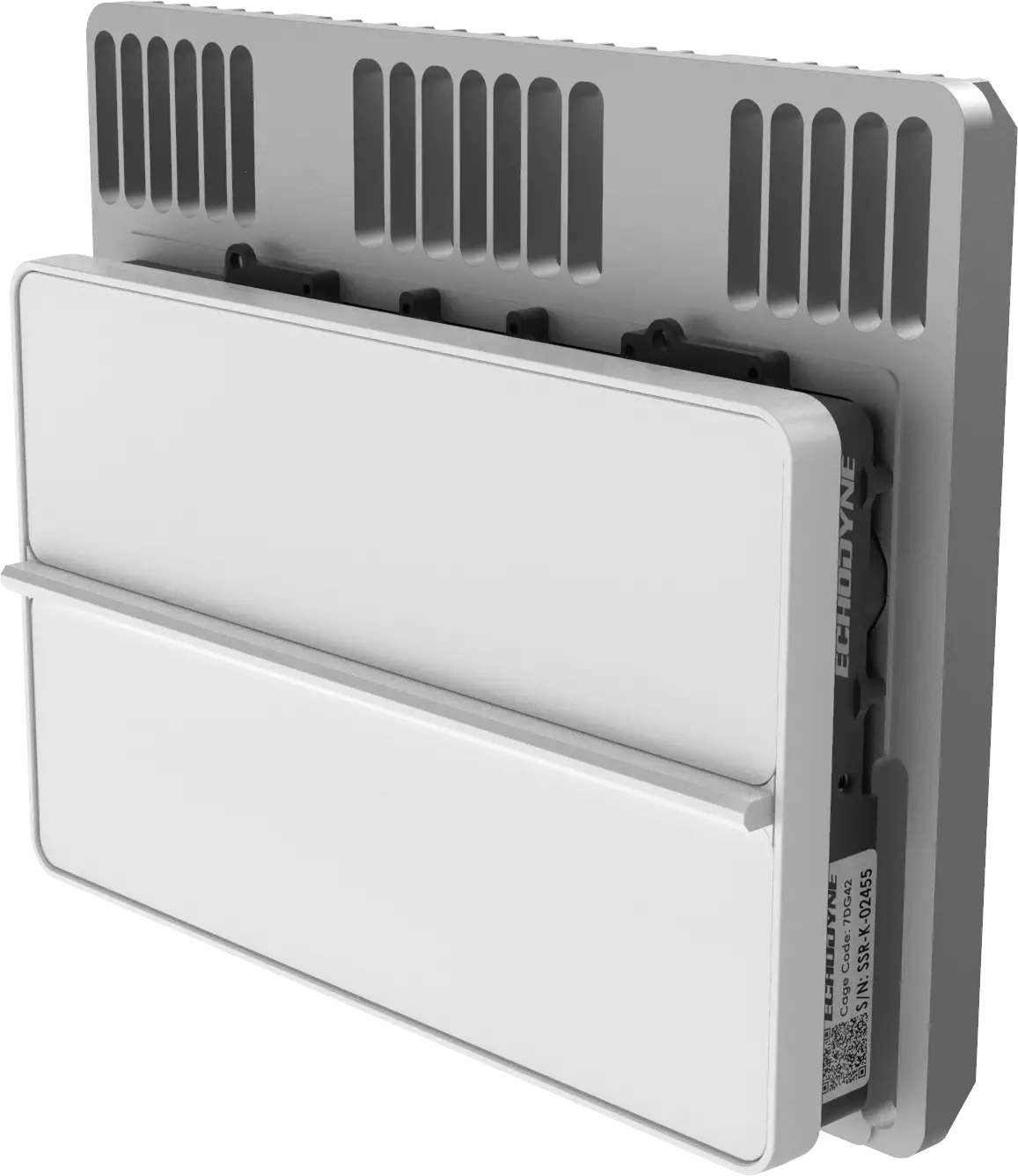 Echodyne Echoguard radar panel with 120 degree by 80 degree coverage